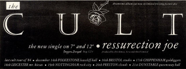 The Cult : Ressurection Joe (12", Single, Tex)