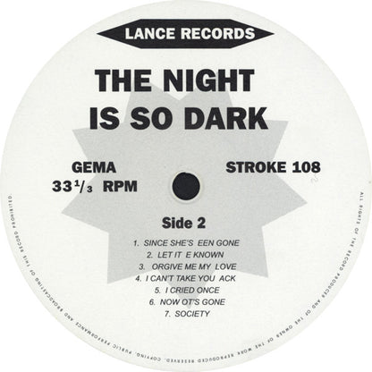 Various : The Night Is So Dark (LP, Comp, Unofficial)