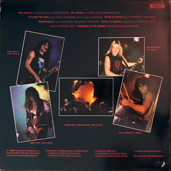 Slayer : Hell Awaits (LP, Album, RE)