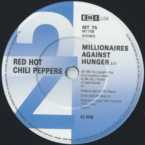 Red Hot Chili Peppers : Higher Ground (7", Single, Pap)