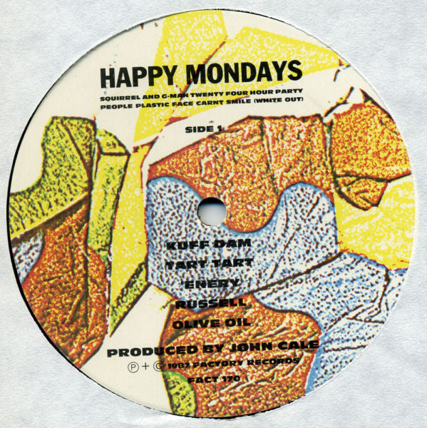 Happy Mondays : Squirrel And G-Man Twenty Four Hour Party People Plastic Face Carnt Smile (White Out) (LP, Album, RE, ASL)