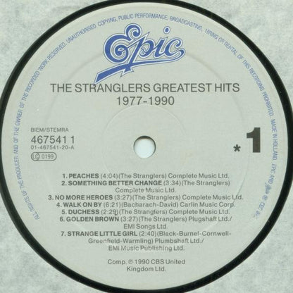 The Stranglers : Greatest Hits 1977 - 1990 (LP, Comp)