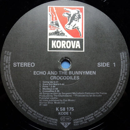 Echo & The Bunnymen : Crocodiles (LP, Album, RE)