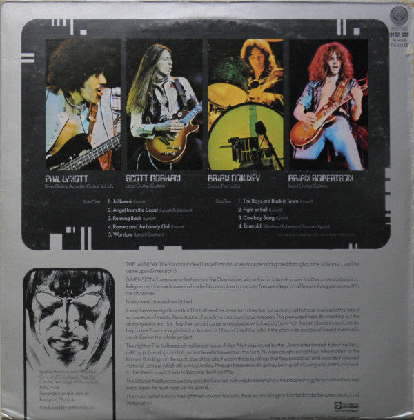 Thin Lizzy : Jailbreak (LP, Album, Gat)