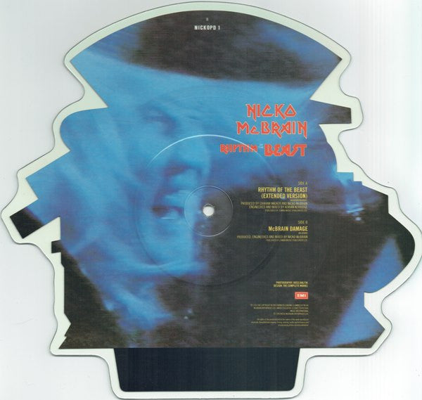 Nicko McBrain : Rhythm Of The Beast (10", Shape, Pic)