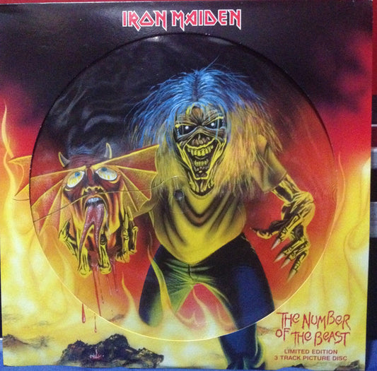 Iron Maiden : The Number Of The Beast (12", Single, Ltd, Pic)