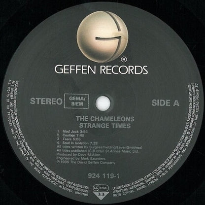 The Chameleons : Strange Times (LP, Album, Pin)
