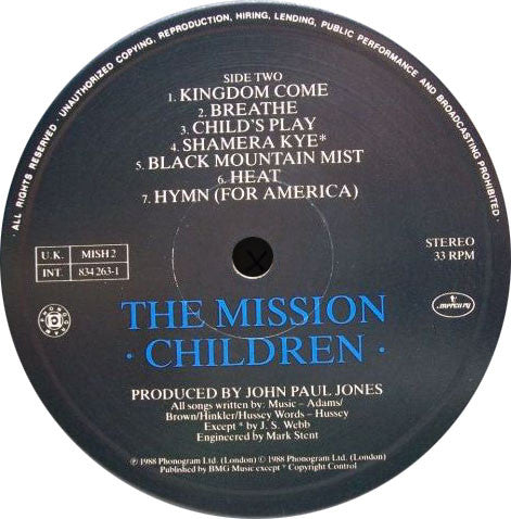 The Mission : Children (LP, Album, Gat)