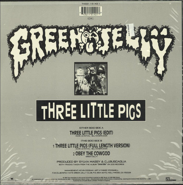 Green Jellÿ : Three Little Pigs (12", Pic)