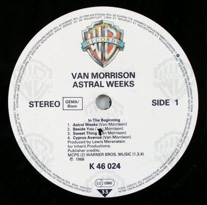Van Morrison : Astral Weeks (LP, Album, RP)