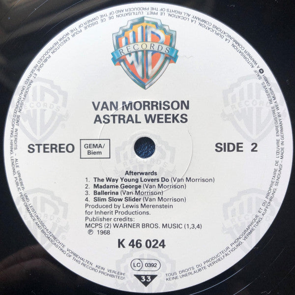 Van Morrison : Astral Weeks (LP, Album, RP)