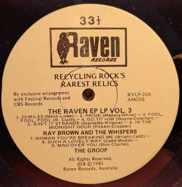 Various : The Raven EP LP Vol.3 (LP, Comp)