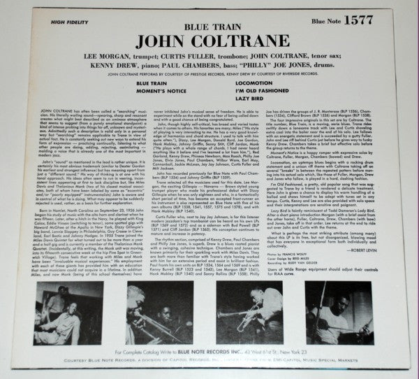 John Coltrane : Blue Train (LP, Album, RE, 180)
