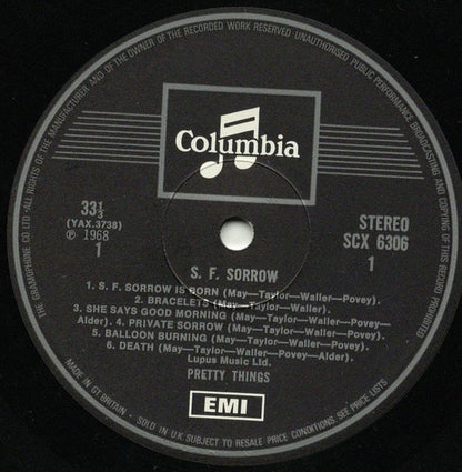 Pretty Things* : S. F. Sorrow (LP, Album, RP)