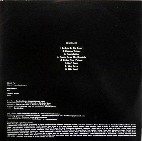 Black Rainbows : Twilight In The Desert (LP, Album, Ltd, 180)