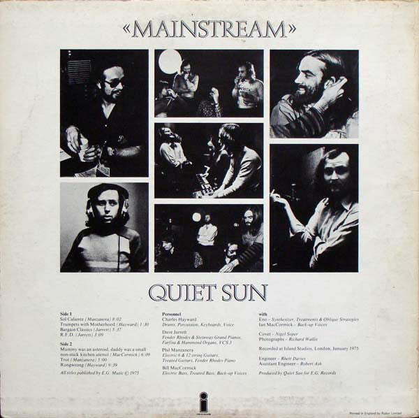 Quiet Sun : Mainstream (LP, Album, RE)