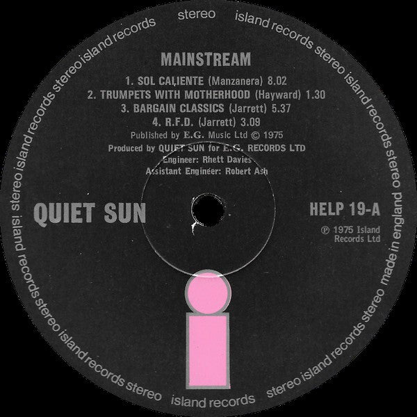 Quiet Sun : Mainstream (LP, Album, RE)