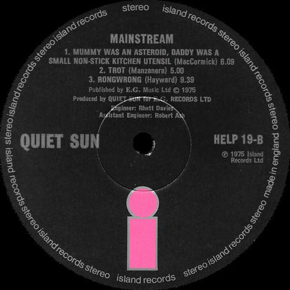 Quiet Sun : Mainstream (LP, Album, RE)