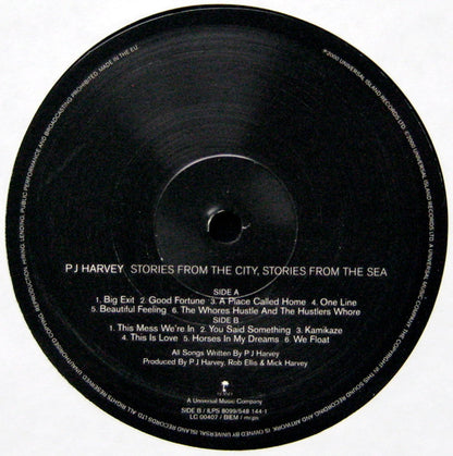 P J Harvey* : Stories From The City, Stories From The Sea (LP, Album)