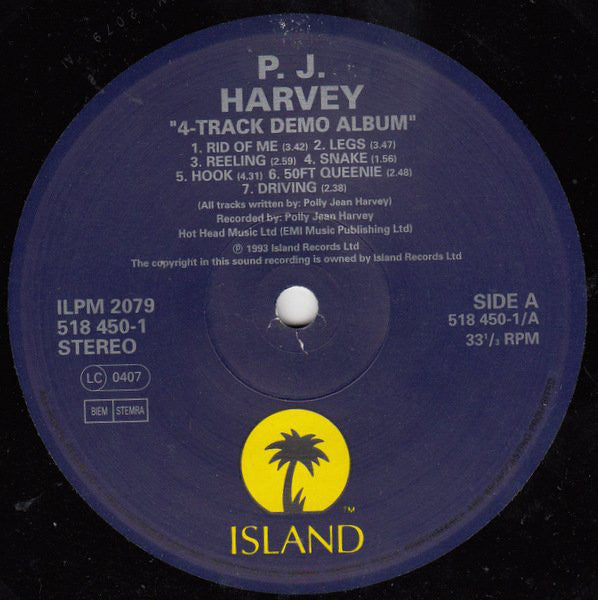PJ Harvey : 4-Track Demos (LP, Album)