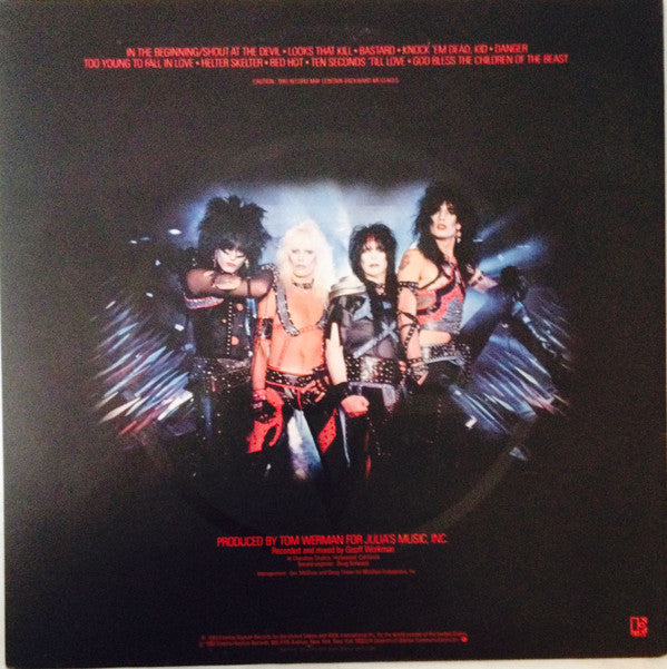 Mötley Crüe : Shout At The Devil (LP, Album, Gat)