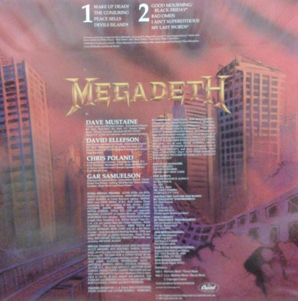 Megadeth : Peace Sells... But Who's Buying? (LP, Album, Pic)