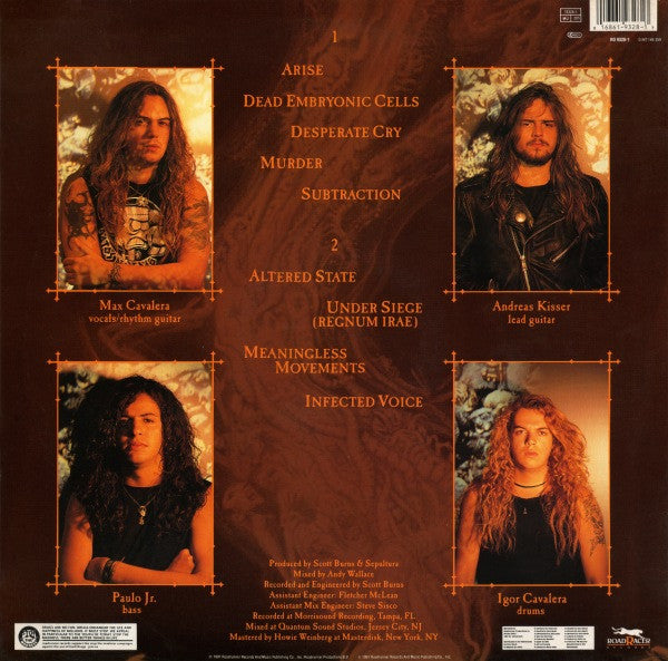 Sepultura : Arise (LP, Album)