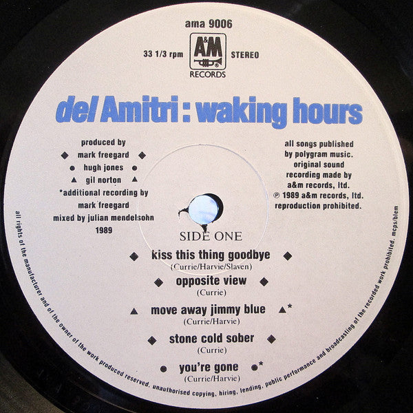 Del Amitri : Waking Hours (LP, Album)