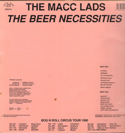 The Macc Lads : The Beer Necessities (LP, Album)