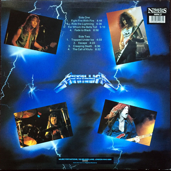 Metallica : Ride The Lightning (LP, Album, RE)