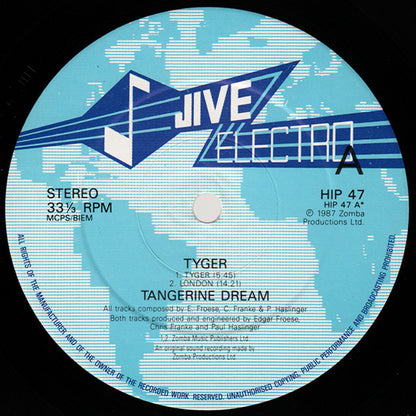 Tangerine Dream : Tyger (LP, Album)
