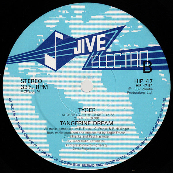 Tangerine Dream : Tyger (LP, Album)