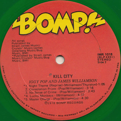 Iggy Pop & James Williamson : Kill City (LP, Album, RE, Gre)