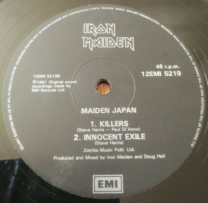 Iron Maiden : Maiden Japan (12", Bla)