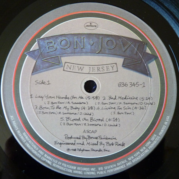 Bon Jovi : New Jersey (LP, Album)
