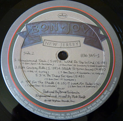 Bon Jovi : New Jersey (LP, Album)