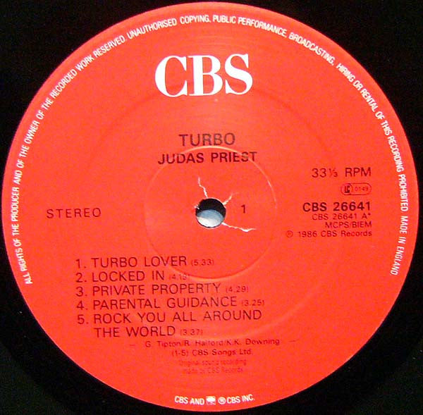 Judas Priest : Turbo (LP, Album)