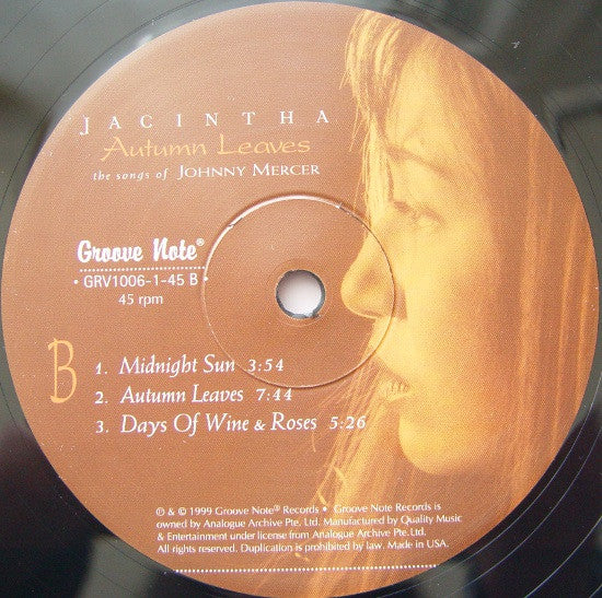Jacintha : Autumn Leaves -The Songs Of Johnny Mercer (2xLP, Album, 180)