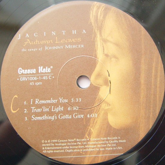 Jacintha : Autumn Leaves -The Songs Of Johnny Mercer (2xLP, Album, 180)