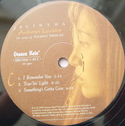 Jacintha : Autumn Leaves -The Songs Of Johnny Mercer (2xLP, Album, 180)