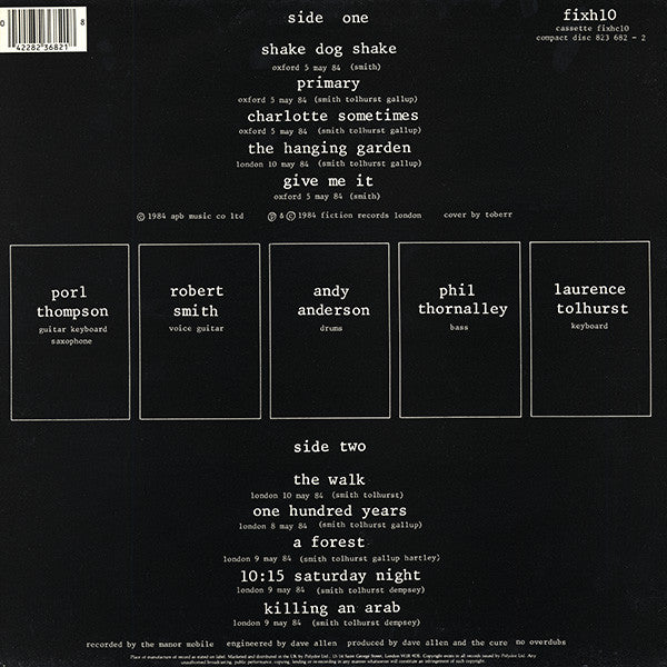 The Cure : Concert (The Cure Live) (LP, Album)