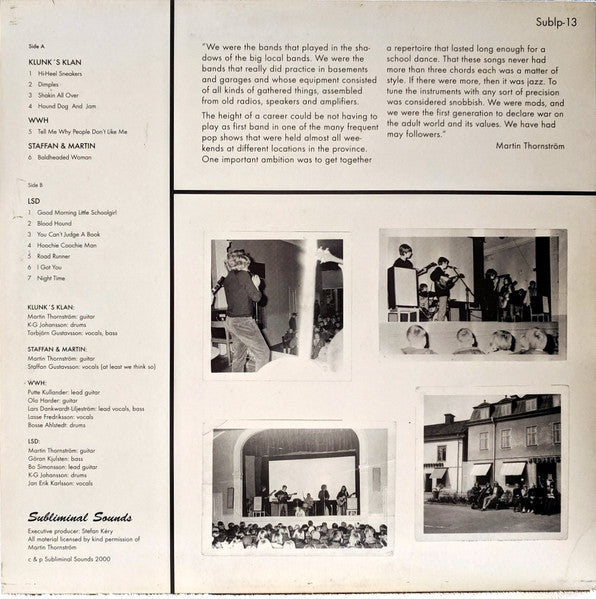 LSD (47) Also Featuring Klunk's Klan And WWH (2) : Real Garage Punk From Sweden 1966! (LP)