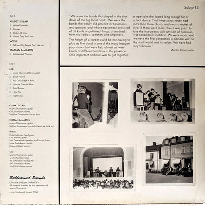 LSD (47) Also Featuring Klunk's Klan And WWH (2) : Real Garage Punk From Sweden 1966! (LP)