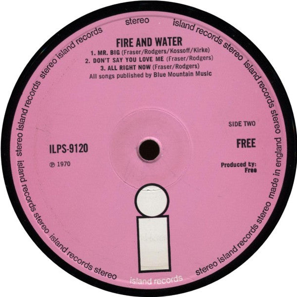 Free : Fire And Water (LP, Album, Pho)