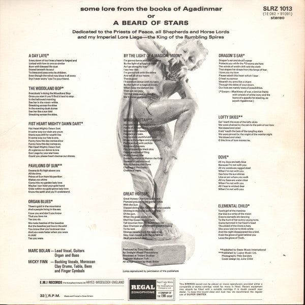 Tyrannosaurus Rex : A Beard Of Stars (LP, Album)