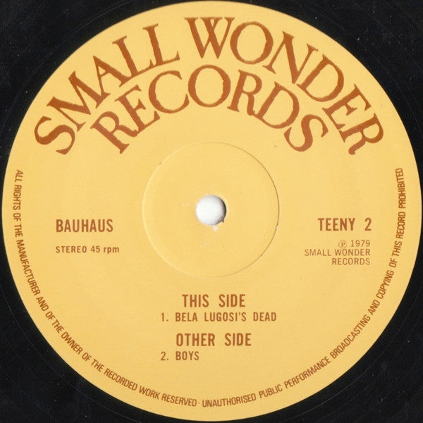 Bauhaus : Bela Lugosi's Dead (12", Single, RE)