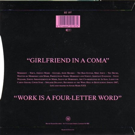 The Smiths : Girlfriend In A Coma (7", Single, EMI)