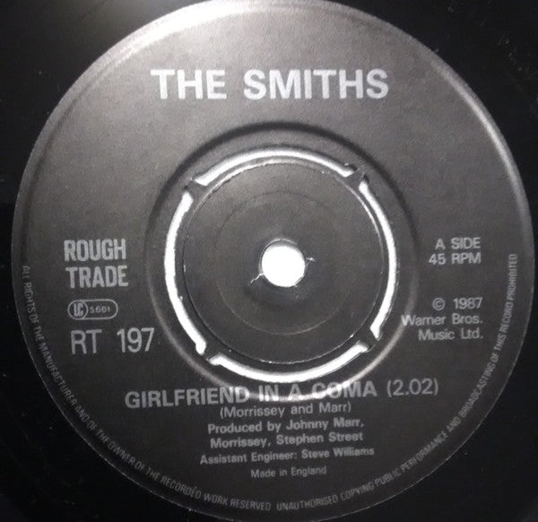 The Smiths : Girlfriend In A Coma (7", Single, EMI)