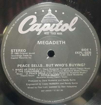 Megadeth : Peace Sells... But Who's Buying? (LP, Album)