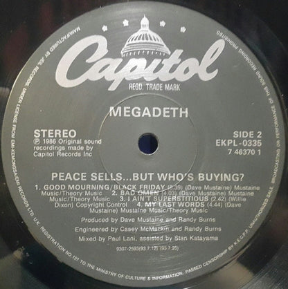 Megadeth : Peace Sells... But Who's Buying? (LP, Album)